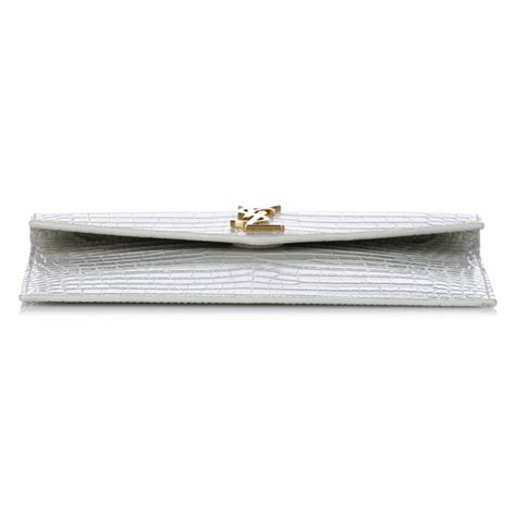 yves saint laurent white clutch|yves Saint Laurent uptown clutch.